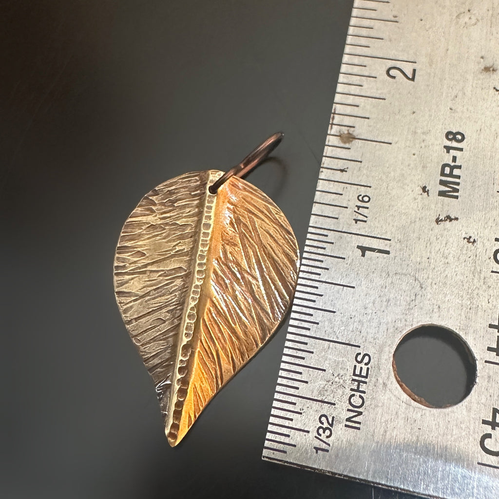 extra large brass leaf earrings measurement