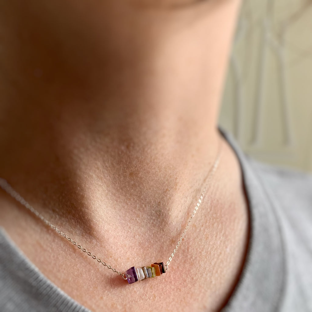 Rainbow Stone Necklace