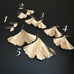 14k gold-filled ginkgo leaf earrings in the choice of five sized. 1. tiny. 2. small. 3. medium. 4. large. 5. extra large.
