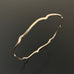 14k gold filled curly bracket parenthesis bangle bracelet 