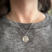 Mid-Century inspired sterling cross pendant