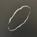 sterling silver curly bracket parenthesis bangle bracelet 