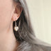 Glass Leaf Earrings, choose from green, pale green or pink