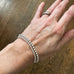 sterling silver stretch bracelets with 3mm or 4mm round beads