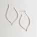 Drop of Sunshine half hoop earrings in silver