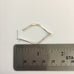 Drop of Sunshine half hoop earrings in silver