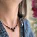 Teardrop Necklace in Mottled Black