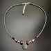 Teardrop Necklace in Mottled Black