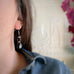Teardrop Earrings Medium Length in Black