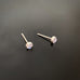 blue moonstone sterling silver post earrings