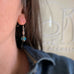 Gem Nugget Earrings in Blue Topaz Glass