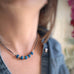 Gem Nugget Necklace in Cornflower Blue