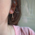 smakey quartz grey crystal teardrop earrings with sterling silver ear wires