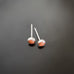 goldstone sterling silver post earrings