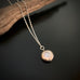 Grey Freshwater Coin Pearl Pendant on Sterling Silver Chain