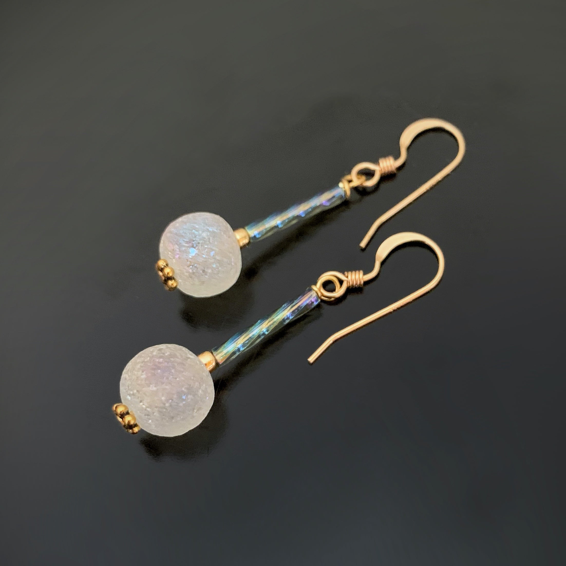 Iconic Pillars earrings in gold with green glass – Adorn Jewelry and  Accessories
