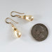 Teardrop pearl earrings in gold bridal jewelry