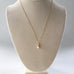 Gold bridal necklace with tear drop pearl