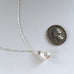 Bridal attendant gift pearl teardrop pendant on silver chain