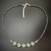 Gem Nugget Necklace in Light Green Opal Glass