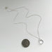 simple tear drop crystal pendant, bridal and prom jewelry detail