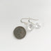clear and silver crystal teardrop earrings