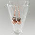 rose gold pearl drop earrings