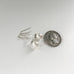 affordable bridesmaids gifts white pearl drop earrings in silver