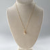 gold pearl and crystal pendant necklace