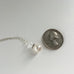 affordable bridesmaids jewelry gift white pearl pendant in silver
