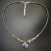 Teardrop Necklace in Purple Iris