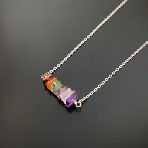 Rainbow Stone Necklace