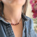 Gem Nugget Necklace in Raspberry Creme