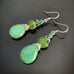 Teardrop Earrings Medium Length in Turquoise