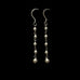 long thin pearl chain earrings