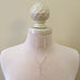 sterling silver and pearl Y necklace and matching earrings