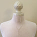 sterling silver pearl Y necklace with earrings
