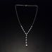 sterling silver Y pearl necklace