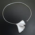 Ginkgo Leaf Neck Wire in Sterling Silver
