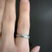 Sterling Silver Art Nouveau Flower Patterned Band Ring