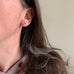 Pretty Petals, Golden Brass Flower Earrings
