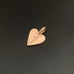 Light Hearted, pendant in 14k gold with white sapphire and cross on reverse NO CHAIN