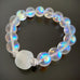chunky bubble glass stretch bracelet