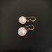 classic gold pearl drop earrings