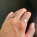 sterling silver adjustable ring with handmade small ginkgo leaf