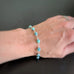 blue turquoise linked bracelet