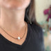 White Freshwater Pearl Necklace on Brown Cord