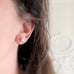 white freshwater pearl stud earrings in sterling silver